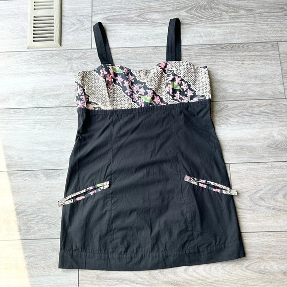 NWT Vintage  Maggie Walt Straps Black Batik Antika Tunic - Picture 4 of 14